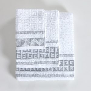 Jogo banho jacquard 6 peças grego