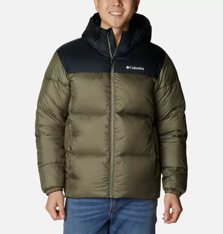 COLUMBIA MEN´S PUFFECT II HOODED JACKET STONE GREEN