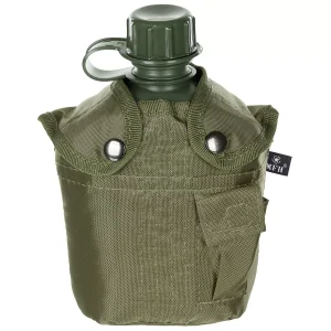US Plastic Canteen, 1l, cover, OD green, BPA free
