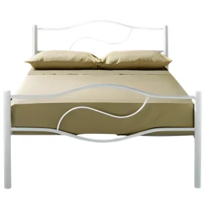 Cama Ferro Branca Ref. 164 para Colchão 183×133 cm