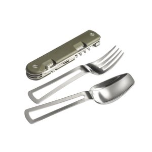Faca multifunções dobrável Baroudeur Khaki ABS Cabo TBOUTDOOR