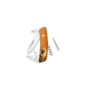 TT03 Faca do Exército Suíço Faca do Exército Lion Soft Touch Handle Swiza