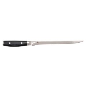RAN Faca de filetagem Damasco Micarta cabo Mcusta