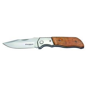 Forest Ranger 42 Faca de bolso de cabo de madeira Boker magnum