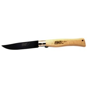 Canivete Hunter Titanium Pocket Knife MAM preto faia cabo de madeira