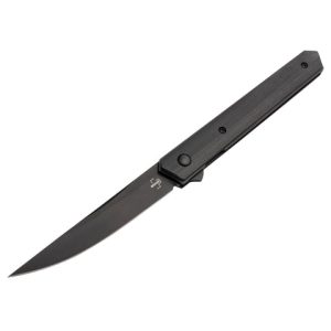 Kwaiken Air G10 Faca de bolso toda preta G10 Handle Boker Plus