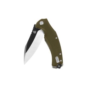 Faca de bolso de narceja verde G10 Cabo QSP