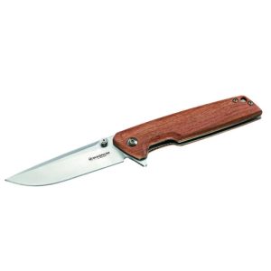 Faca de bolso Straight Brother Cabo de Madeira Bubinga Boker magnum
