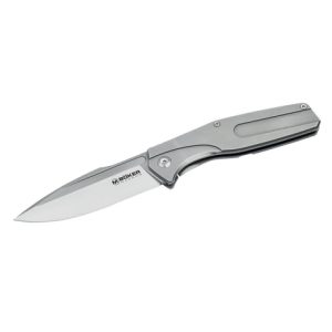 A faca de bolso de um cabo de aço fresado Magnum Boker