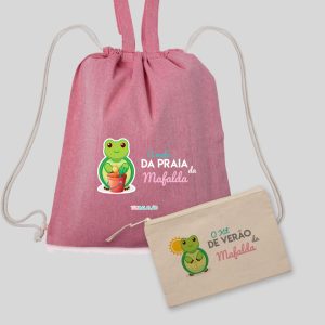 KIT SACO / MOCHILA DE PRAIA + BOLSA PRAIA