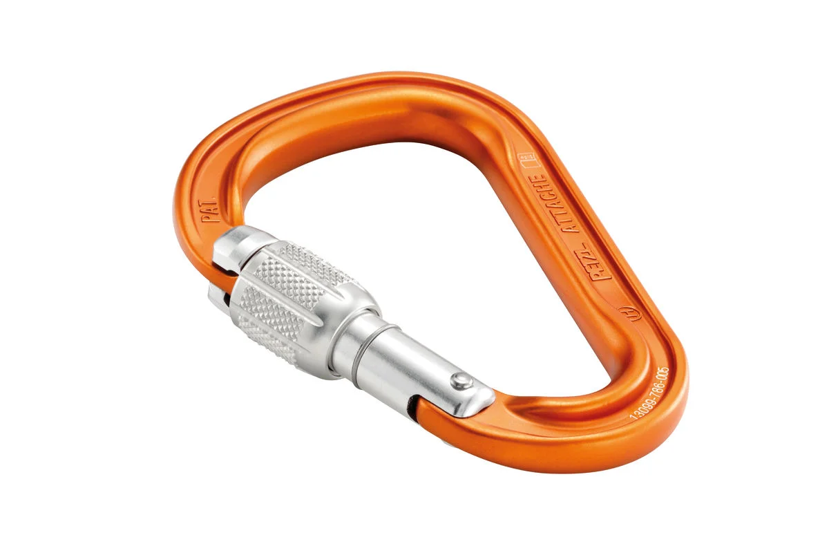 PETZL MOSQUETÃO ATTACHE SCREW LOCK ORANGE - Image 2