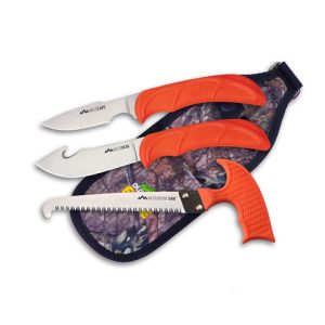 Conjunto de Facas Wildguide Conjunto de 3 Peles de Pele de Borda Exterior Cabo de Polímero