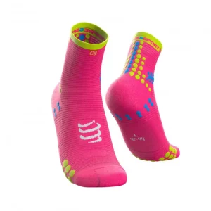 COMPRESSPORT RACING SOCKS V3.0 RUN HI PINK