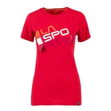 LA SPORTIVA SQUARE T-SHIRT WOMAN GARNET