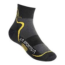 LA SPORTIVA MID DISTANCE SOCKS BLACK/YELLOW
