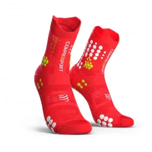 COMPRESSPORT RACING SOCKS V3.0 TRAIL RED/WHITE